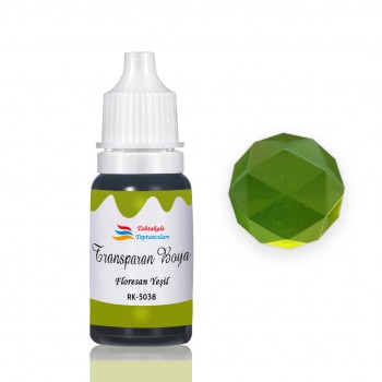Epoksi Reçine Transparan Boya Pigment Şeffaf Epoksi Boyası 20 ML Floresan Yeşil - 5038 Epoksi Reçine Transparan Boya Pigment Şeffaf Epoksi Boyası 20 ML Floresan Yeşil - 5038