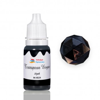 Epoksi Reçine Transparan Boya Pigment Şeffaf Epoksi Boyası 20 ML Siyah - 8029 Epoksi Reçine Transparan Boya Pigment Şeffaf Epoksi Boyası 20 ML Siyah - 8029
