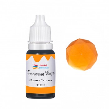 Epoksi Reçine Transparan Boya Pigment Şeffaf Epoksi Boyası 20 ML Floresan Turuncu - 5018 Epoksi Reçine Transparan Boya Pigment Şeffaf Epoksi Boyası 20 ML Floresan Turuncu - 5018