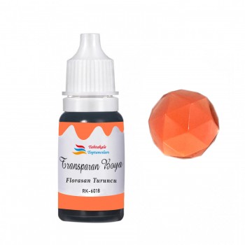 Epoksi Reçine Transparan Boya Pigment Şeffaf Epoksi Boyası 20 ML Floresan Turuncu - 6018 Epoksi Reçine Transparan Boya Pigment Şeffaf Epoksi Boyası 20 ML Floresan Turuncu - 6018