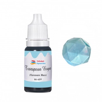 Epoksi Reçine Transparan Boya Pigment Şeffaf Epoksi Boyası 20 ML Floresan Mavi - 6019 Epoksi Reçine Transparan Boya Pigment Şeffaf Epoksi Boyası 20 ML Floresan Mavi - 6019