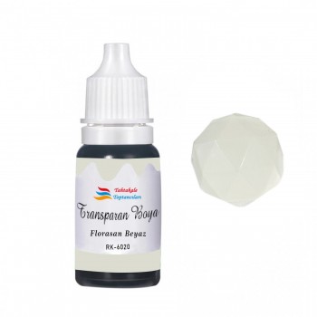 Epoksi Reçine Transparan Boya Pigment Şeffaf Epoksi Boyası 20 ML Floresan Beyaz - 6020 Epoksi Reçine Transparan Boya Pigment Şeffaf Epoksi Boyası 20 ML Floresan Beyaz - 6020
