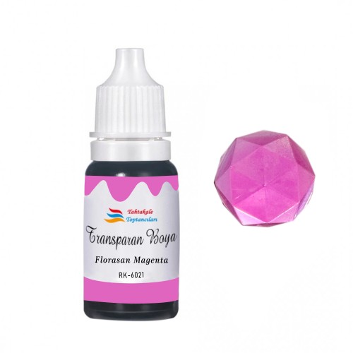 Epoksi Reçine Transparan Boya Pigment Şeffaf Epoksi Boyası 20 ML Floresan Magenta - 6021 Epoksi Reçine Transparan Boya Pigment Şeffaf Epoksi Boyası 20 ML Floresan Magenta - 6021