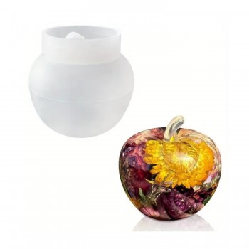 Epoksi Silikon 3D Elma Şekilli Dekorasyon Kalıbı