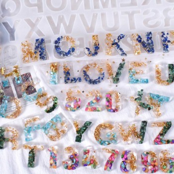 Epoksi Silikon Büyük Harfler Ve Rakamlar Kalıbı Delikli 36 lı Epoksi Silikon Büyük Harfler Ve Rakamlar Kalıbı Delikli 36 lı