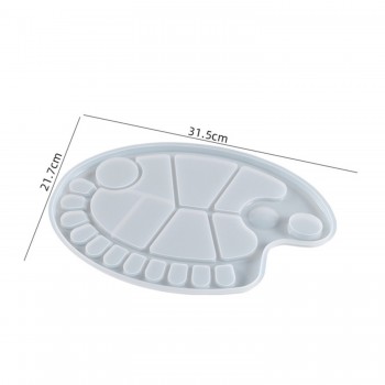 Epoksi Silikon Büyük Resim Boya Paleti Kalıbı