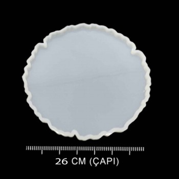 Epoksi Silikon Güneş Tepsi Kalıbı 26 CM Epoksi Silikon Güneş Tepsi Kalıbı 26 CM