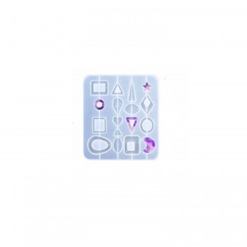 Epoksi Reçine Çoklu Takı ve Aksesuar Kalıbı Silikon Kalıp 17 Lİ