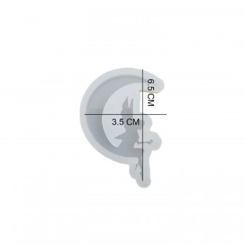 Epoksi Silikon Kalıp Anahtarlık Ay Perizi Kızı Kolye Kalıbı