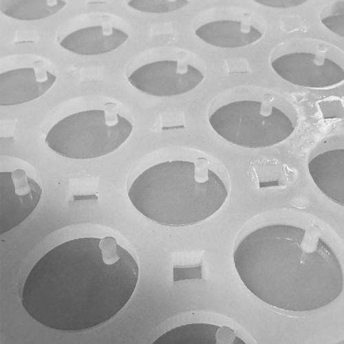 Epoksi Silikon Kalıp Anahtarlık Daire Yuvarlak Delikli Kolye Küpe Kalıbı 2 CM 25 Li