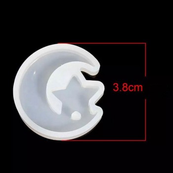 Epoksi Silikon Kalıp Ayyıldız Modeli 3.8 CM Epoksi Silikon Kalıp Ayyıldız Modeli 3.8 CM
