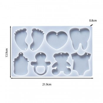 Epoksi Silikon Kalıp Bebek Anahtarlık Ayak Biberon Diş ve Emzik Delikli Kolye Küpe Kalıbı Epoksi Silikon Kalıp Bebek Anahtarlık Ayak Biberon Diş ve Emzik Delikli Kolye Küpe Kalıbı