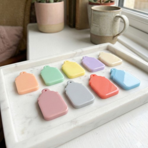 Epoksi Silikon Kalıp Bebek Biberonu Anahtarlık Kalıbı 10 Lu