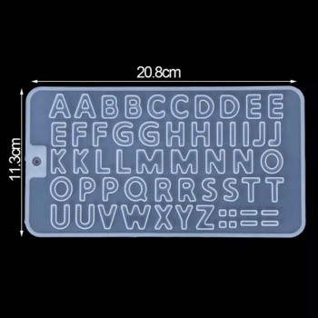 Epoksi Silikon Kalıp Büyük Harfler Kalıbı Küçük Boy 1.7 CM 48 Lİ Epoksi Silikon Kalıp Büyük Harfler Kalıbı Küçük Boy 1.7 CM 48 Lİ