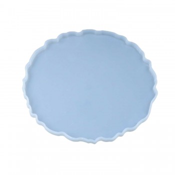 Epoksi Silikon Kalıp  Büyük Tepsi Kenarı Dalgali Model 33.5 CM