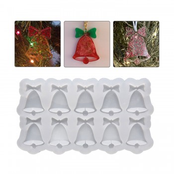 Epoksi Silikon Kalıp Çoklu Yılbaşı Zili Kalıbı 10 Lu