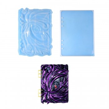 Epoksi Silikon Kalıp Defter Kapağı Ön Arkalı Ve Bağlayıcı Metal