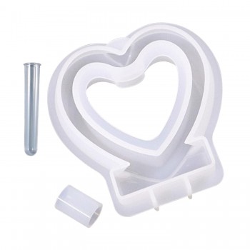 Epoksi Silikon Kalıp Dekor Kalp Gül Tutacağı Sevgililer Günü Çiçek Tutma Standı Masa Süsü Epoksi Silikon Kalıp Dekor Kalp Gül Tutacağı Sevgililer Günü Çiçek Tutma Standı Masa Süsü