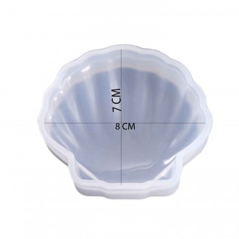 Epoksi Silikon Kalıp Deniz Kabuğu Şekilli 8X7 CM Epoksi Silikon Kalıp Deniz Kabuğu Şekilli 8X7 CM