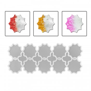 Epoksi Silikon Kalıp Dişli Motifli Magnet Kalıbı 8 CM 10 Lu