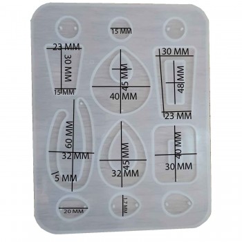 Epoksi Silikon Kalıp Düğmeli Ve Taki Kalıbı 12 Lİ Epoksi Silikon Kalıp Düğmeli Ve Taki Kalıbı 12 Lİ