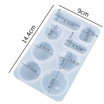 Epoksi Silikon Kalıp Eğlenceli El Sanatları Kolye Ucları 8 Li Epoksi Silikon Kalıp Eğlenceli El Sanatları Kolye Ucları 8 Li