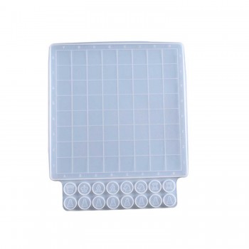 Epoksi Silikon Kalıp Eğlenceli Satranç Kalıbı 26X32.8 CM