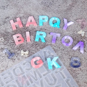 Epoksi Silikon Kalıp Kristal Büyük Harfler ve Rakamlar Kalıbı 36 LI Epoksi Silikon Kalıp Kristal Büyük Harfler ve Rakamlar Kalıbı 36 LI