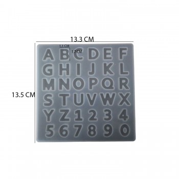 Epoksi Silikon Kalıp Büyük Harfler Kalıbı Küçük Boy 1.7 CM 36lı Epoksi Silikon Kalıp Büyük Harfler Kalıbı Küçük Boy 1.7 CM 36lı