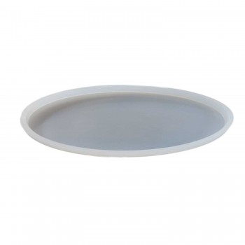 Epoksi Silikon Kalıp  Küçük Oval Tepsi Kalıbı 19 X13 CM