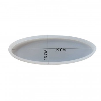Epoksi Silikon Kalıp Küçük Oval Tepsi Kalıbı 19 X13 CM Epoksi Silikon Kalıp Küçük Oval Tepsi Kalıbı 19 X13 CM
