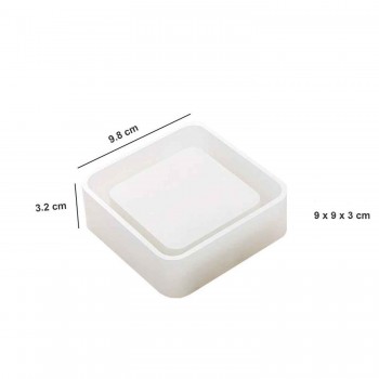 Epoksi Silikon Kalıp Küllük Kalıbı Kare 9.8X3.2 CM Epoksi Silikon Kalıp Küllük Kalıbı Kare 9.8X3.2 CM