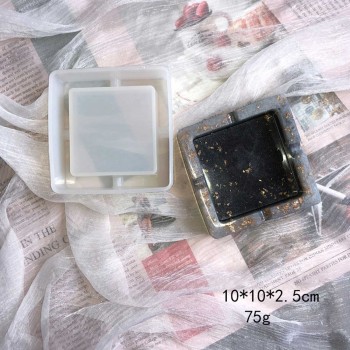 Epoksi Silikon Kalıp Kül Tablası Kalıbı Kare Model 9X9 CM Epoksi Silikon Kalıp Kül Tablası Kalıbı Kare Model 9X9 CM