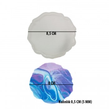 Epoksi Silikon Kalıp Magnet Güneş 8 CM Epoksi Silikon Kalıp Magnet Güneş 8 CM