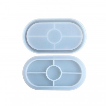 Epoksi Silikon Kalıp Oval Mini Tepsi Modeli 18 X 9.5 CM