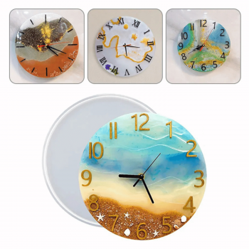 Epoksi Silikon Kalıp Rakamsız Saat Kalıbı 40 CM Epoksi Silikon Kalıp Rakamsız Saat Kalıbı 40 CM