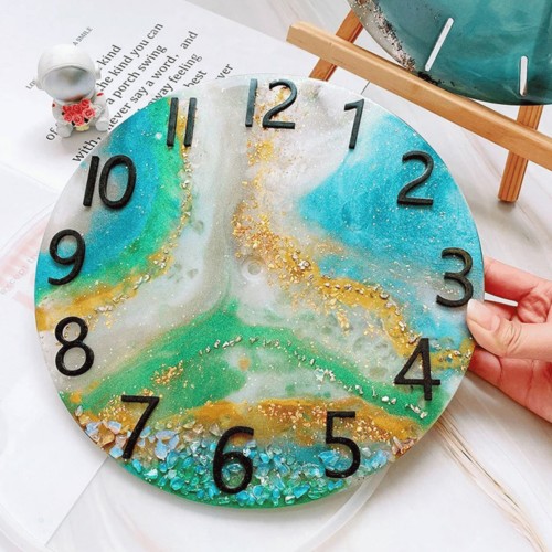 Epoksi Silikon Kalıp Roma ve Normal Saat Rakamları Seti 3.5 CM