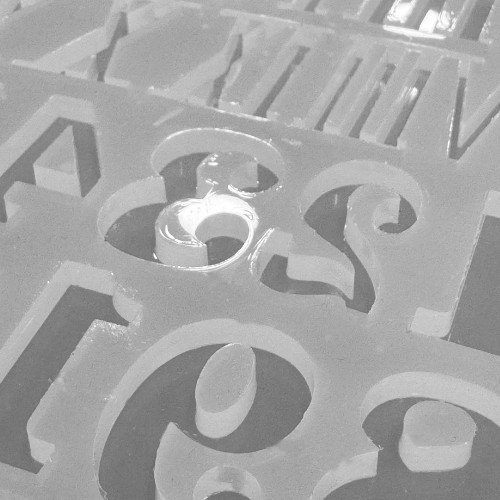 Epoksi Silikon Kalıp Roma ve Normal Saat Rakamları Seti 3.5 CM