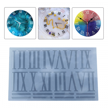 Epoksi Silikon Kalıp Saat Roma Rakamları Seti