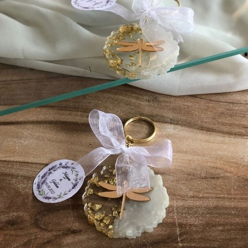 Epoksi Silikon Kalıp Tırtıklı Geode Anahtarlık Kalıbı 5.8 CM 40 Lı