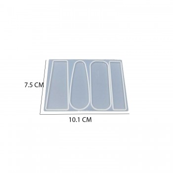 Epoksi Silikon Kalıp Toka Kalıbı 4 lü Düzensiz Epoksi Silikon Kalıp Toka Kalıbı 4 lü Düzensiz