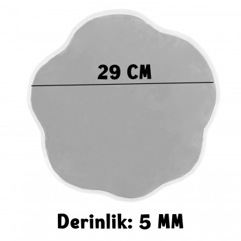 Epoksi Silikon Kalıp YERLİ Nişan ve Söz Tepsi Kalıbı Papatya Model 29 CM Epoksi Silikon Kalıp YERLİ Nişan ve Söz Tepsi Kalıbı Papatya Model 29 CM