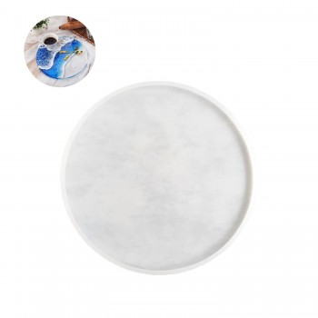 Epoksi Silikon Kalıp  YERLİ ÜRETİM Yuvarlak Tepsi Kalıbı Düz 23 CM