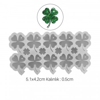 Epoksi Silikon Kalıp Yonca Kalıbı 10 Lu Epoksi Silikon Kalıp Yonca Kalıbı 10 Lu