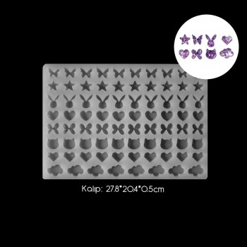 Epoksi Silikon Mini Figürler Anahtarlık ve Kolye Kalıbı