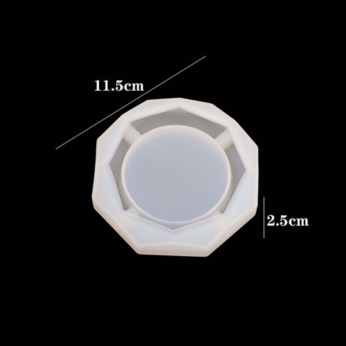 Epoksi Silikon Sekizgen Küllük Kalıbı 11,5 CM Epoksi Silikon Sekizgen Küllük Kalıbı 11,5 CM