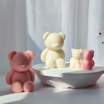 Epoksi Silikon Taş Tozu Beton Mum Kalıbı Büyük Boy Sevimli Ayıcık Kalıbı 7.8x7x6.7 CM Epoksi Silikon Taş Tozu Beton Mum Kalıbı Büyük Boy Sevimli Ayıcık Kalıbı 7.8x7x6.7 CM