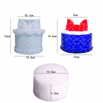 Epoksi Silikon Taş Tozu Kristal Desenli Mumluk Mücevher Saklama Kutusu Kalıbı Epoksi Silikon Taş Tozu Kristal Desenli Mumluk Mücevher Saklama Kutusu Kalıbı