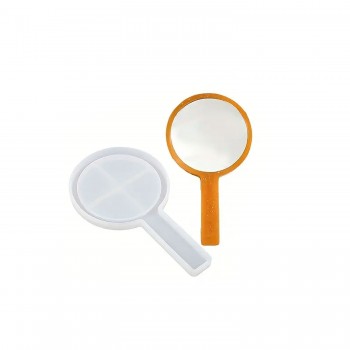 Epoksi Silikon Saplı Ayna Kalıbı Yuvarlak 16.5X9.5 CM