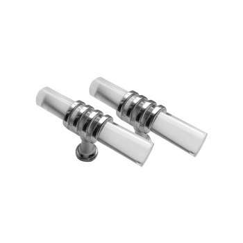 Epoksi Tepsi Kulpu Cam Kulp T Model - 2 Adet Gümüş Epoksi Tepsi Kulpu Cam Kulp T Model - 2 Adet Gümüş